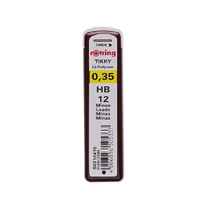 Imagem de MINAS ROTRING 0.3MM-HB S0312410 (TB.12UDS)