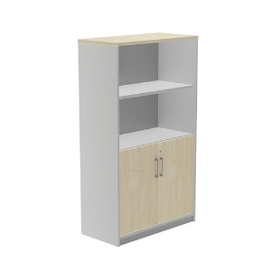 Imagem de ARMARIO STORE ROCADA 1057AB08 ALUMINIO/CARVALHO