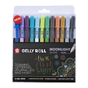 Picture of BLISTER 12 MARCADORES GEL SAKURA GELLY ROLL 0.6 F MOONLIGHT COSMOS