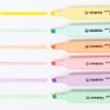 Imagem de BLISTER COM 6 MARCADORES FLUORESCENTES STABILO SWING COOL PASTEL 275/6-08