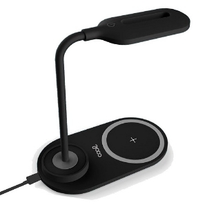 Imagem de CANDEEIRO LED COM BASE CARREGAMENTO SEM FIO COOL QI PRETO