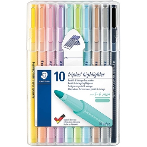 Picture of BLT.10 MARC. FLUOR. STAEDTLER TRIPLUS PASTEL&VINTAGE 362CSB10