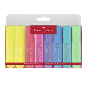 Picture of BLT.8 MARC. FLUOR. FABER-CASTELL PASTEL SORT. (154681)