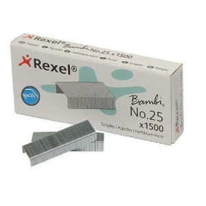 Imagem de CAIXA 1500 AGRAFES Nº25/4 REXEL BAMBI Nº8