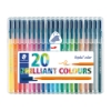Imagem de  CX.20 MARC. FIBRA STAEDTLER TRIPLUS COLOR 323 SB20 SORT.