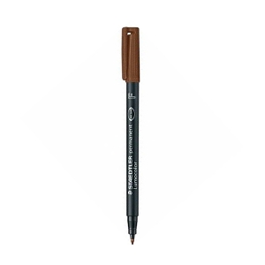 Imagem de MARC. ACETATO/CD STAEDTLER LUMOCOLOR F CASTANHO 318-7