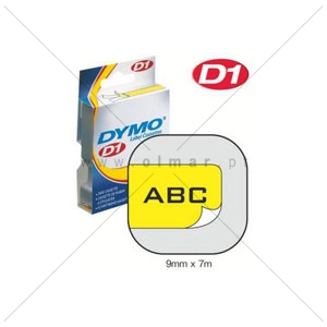 Picture of FITA DYMO D1 9MMX7MT PRETA/AMARELA 40918/S0720730