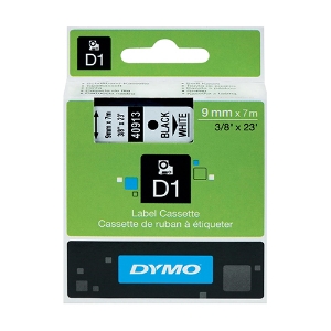 Imagem de FITA DYMO D1 9MMX7MT PRETA/BRANCA 40913/S0720680