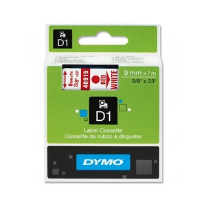Picture of FITA DYMO D1 9MMX7MT VERMELHA/BRANCA 40915/S0720700