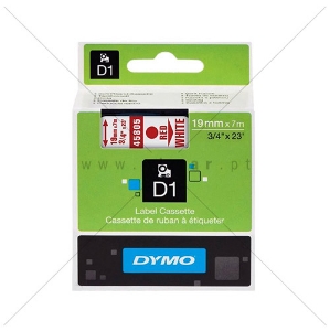 Picture of FITA DYMO D1 19MMX7MT VERMELHA/BRANCA 45805 / SO720850
