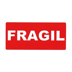 Imagem de ROLO ETIQUETAS APLI 50X100MM PRÉ-IMPRESSAS "FRÁGIL" 00296 (200 ETIQ.)