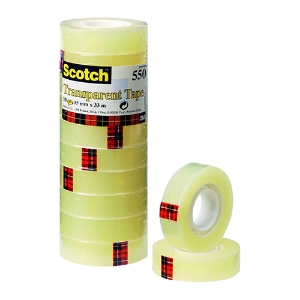 Picture of RL. FITA ADES. 15MMX33MT 3M SCOTCH 550 TRANSP. INDIVID.
