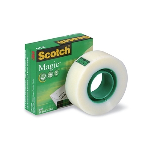 Imagem de ROLO FITA ADESIVA 19MMX33MT 3M SCOTCH 810 MAGIC INVISÍVEL