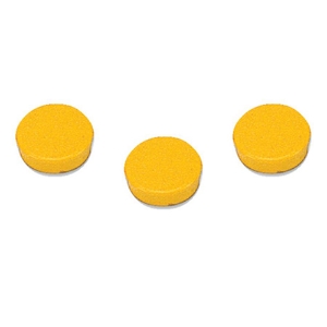 Imagem de PACK 10 BOTÕES MAGNÉTICOS REDONDOS 10MM AMARELO