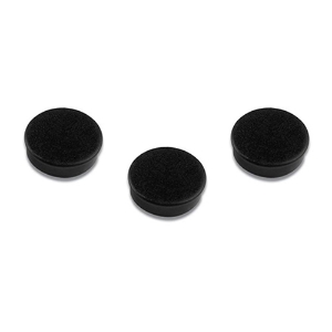 Imagem de PACK 10 BOTÕES MAGNÉTICOS REDONDOS 10MM PRETO