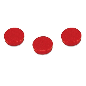 Imagem de PACK 10 BOTÕES MAGNÉTICOS REDONDOS 10MM VERMELHO