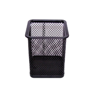 Imagem de PORTA-LÁPIS SECRETÁRIA REDE METAL PRETO FEGOL 230-3 QUADRADO
