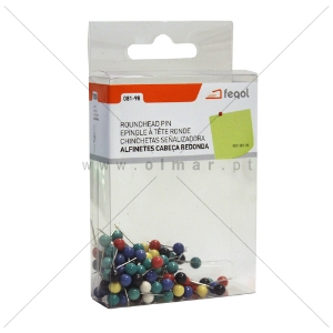 Picture of BLISTER 100 ALFINETES SINALIZAÇÃO FEGOL RED.4MM SORTIDO (081-98)