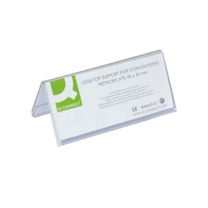 Picture of PORTA-NOMES DE MESA 42X95MM Q-CONNECT KF04743 ACRILICO
