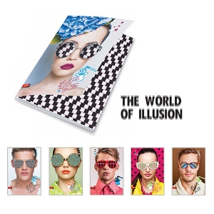Picture of CADERNO AGRAFADO A4 40FOLHAS PREMIUM WORLD ILLUSION SORTIDO PAUTADO