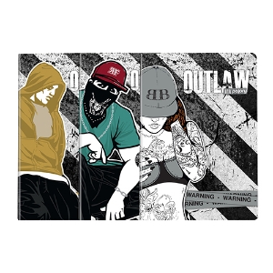 Imagem de CADERNO AGRAFADO A5 60FOLHAS PAJORY OUTLAW XADREZ