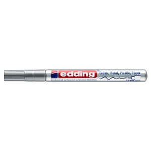 Imagem de MARC. PERM. EDDING 780 PRATA 54 (PONTA FINA 0.8MM)