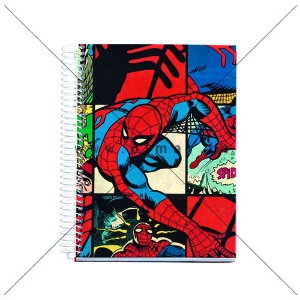 Imagem de CADERNO ESPIRAL A4 80F SPIDERMAN XADREZ CCM-A4Q SPM