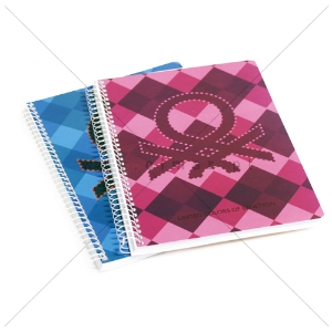 Picture of CADERNO ESPIRAL A4 80FOLHAS BENETTON XADREZ