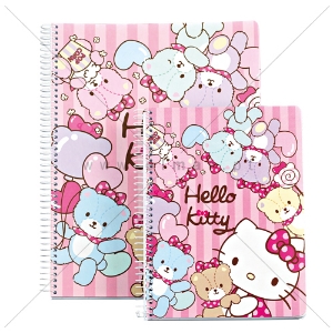 Imagem de CADERNO ESPIRAL A4 80FOLHAS HELLO KITTY S.B. XADREZ CCM-A4Q HKS