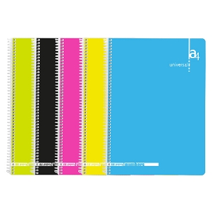 Picture of CADERNO ESPIRAL A4 80FOLHAS PAJORY COLORS XADREZ (56V)