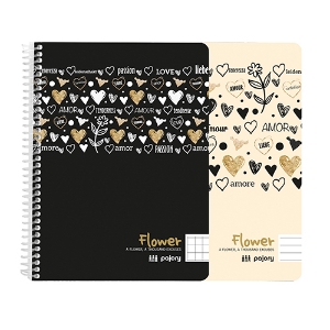 Picture of CADERNO ESPIRAL A5 60F PAJORY FLOWER XADREZ