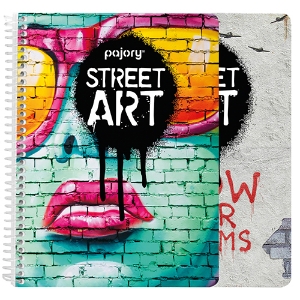 Imagem de CADERNO ESPIRAL A5 60FOLHAS PAJORY STREET ART PAUTADO