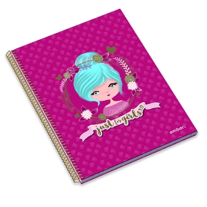 Imagem de CADERNO ESPIRAL CAPA DURA A4 120F JUST 4 GIRLS PAUTADO