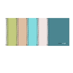 Picture of CADERNO ESPIRAL CAPA DURA A5 120FOLHAS PAJORY NEO:STYLE PASTEL XADREZ