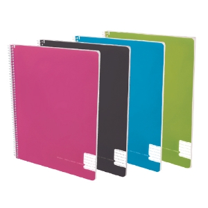 Imagem de CADERNO ESPIRAL CAPA PP A4 80FOLHAS PAJORY COLORS PAUTADO