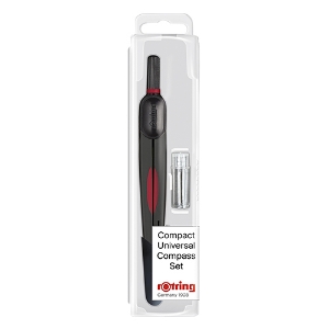 Imagem de COMPASSO ROTRING COMPACT S0676530 + TUBO MINAS