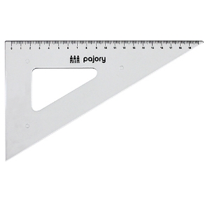 Imagem de ESQUADRO 60º/21CM PAJORY E-21CM PLÁSTICO CRISTAL (10-20)