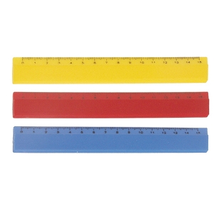 Imagem de RÉGUA PLÁSTICO 15CM PAJORY OPACA CORES SORTIDAS
