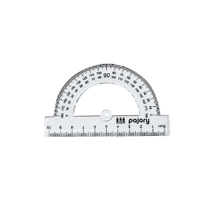 Imagem de TRANSFERIDOR 180º/10CM PAJORY PLÁSTICO CRISTAL (30-10)