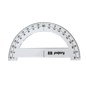 Imagem de TRANSFERIDOR 180º/15CM PAJORY PLÁSTICO CRISTAL (30-15)