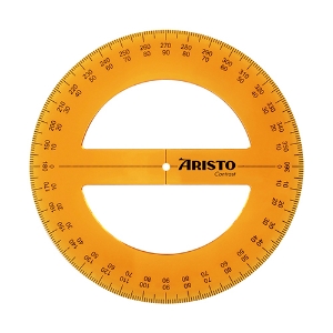 Imagem de TRANSFERIDOR 360º/12CM ARISTO PLÁSTICO (AR22301)