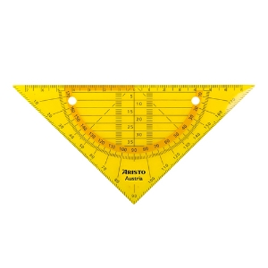 Imagem de ESQUADRO GEOMÉTRICO 16CM ARISTO GEOFLEX LARANJA (AR23009NO)