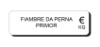 Imagem de Etiqueta em PVC Branco Com Impressão a Preto 24 x 77 mm