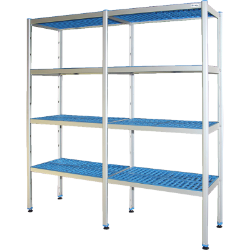 Imagem de Estanteria Modular Linear com 3 Prumos | Altura 2000mm | Composição 1300+1480mm | Dimensão 2732mm
